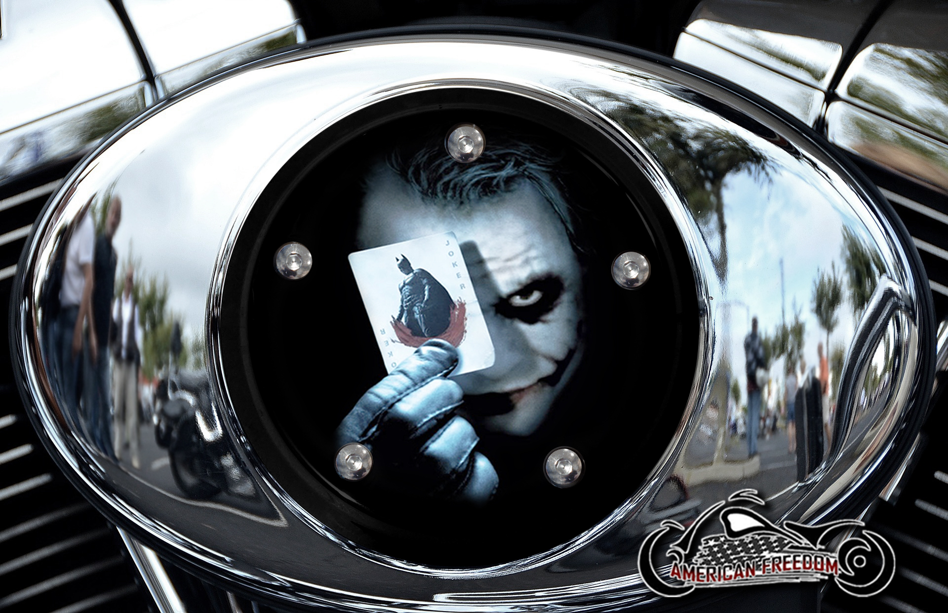 Custom Air Cleaner Cover - Joker Dark Knight